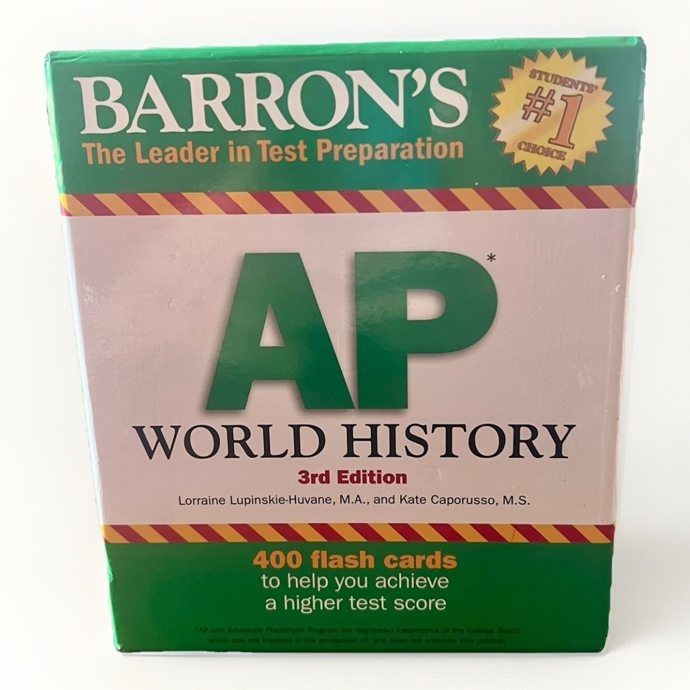 Barron's AP World History Flash Cards, 3rd Edition - Cards - VERY GOOD